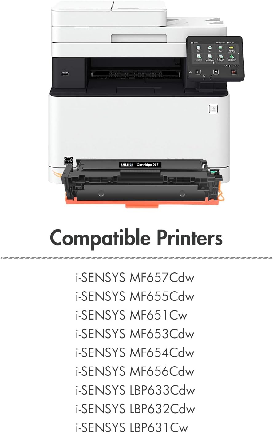 067 067H MF657Cdw Toner Set : Kompatible für Canon 067 für Canon i-SENSYS MF655Cdw MF651Cw LBP631Cw