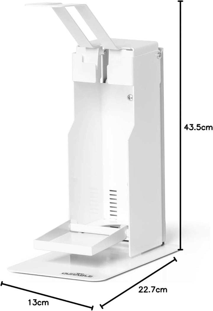 Durable Tisch-Desinfektionsspender mit Armhebel, für Desinfektionsmittel oder Seife, flexible Anpass
