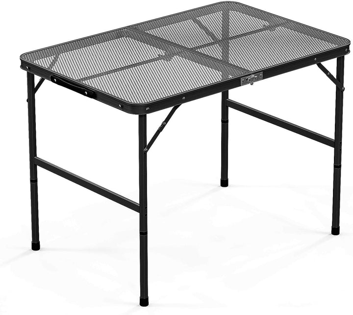 Campingtisch Klappbar 90 * 60cm, Camping-Grill-Tisch, leichte Faltbare Camping-Tisch mit Verstellbar