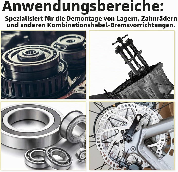 4 Abzieher Werkzeug 2''/3''/4''/6'' mit 2-Backen Lagerabzieher kugellager Abzieher Satz Für Motorrad