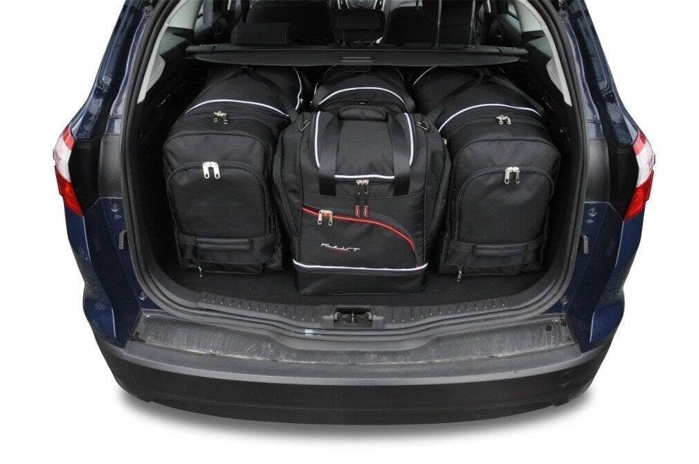 KJUST Kofferraumtaschen 4 stk kompatibel mit FORD FOCUS KOMBI III 2011-2018