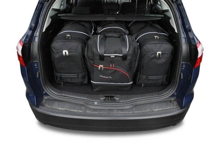 KJUST Kofferraumtaschen 4 stk kompatibel mit FORD FOCUS KOMBI III 2011-2018