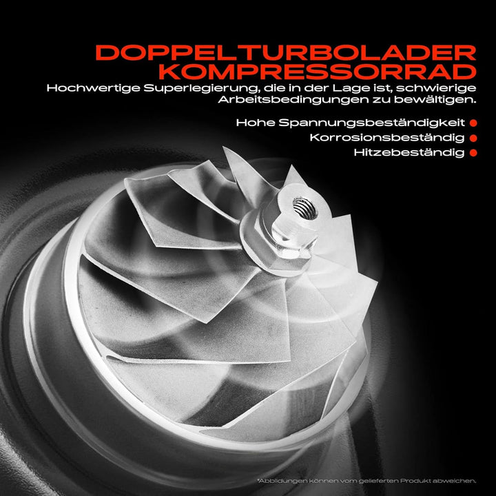 Frankberg 2x Turbolader Abgasturbolader Diesel Kompatibel mit R.a.n.g.e R.o.v.e.r Sport L494 3.0 SDV