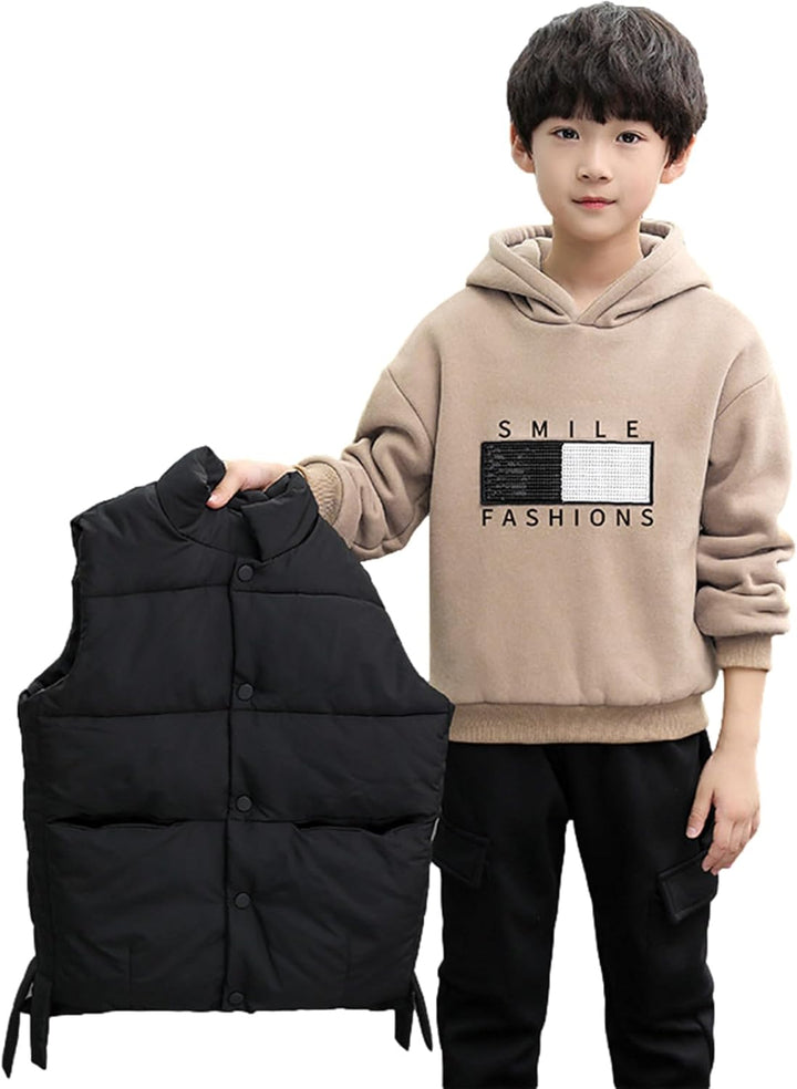 amropi Jungen Hoodie Trainingsanzug Kapuzenpullover Sweatshirt Weste Jogging Hose 3 Stück Kleidungss