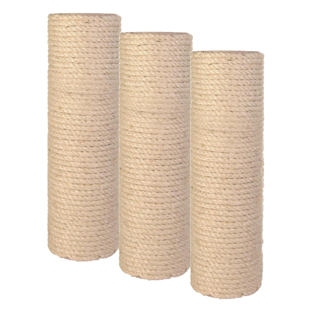 Trixie 43990 Ersatzstamm, Sisal, ø 9 × 30 cm, Natur (Packung mit 3) 9 × 30 cm (Packung mit 3), 9 &#x