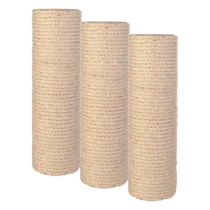 Trixie 43990 Ersatzstamm, Sisal, ø 9 × 30 cm, Natur (Packung mit 3) 9 × 30 cm (Packung mit 3), 9 &#x