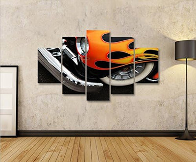 islandburner Bild Bilder auf Leinwand Hot Rod US Cars MF XXL Poster Leinwandbild Wandbild Dekoartike