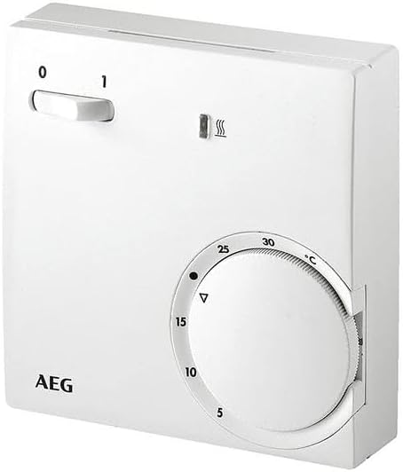 AEG Temperatur-Regler RT 601 SN, 2-Punkt, Temperatureinstellung 5-30 °C, Aufputz, Kontrolllampe, 223
