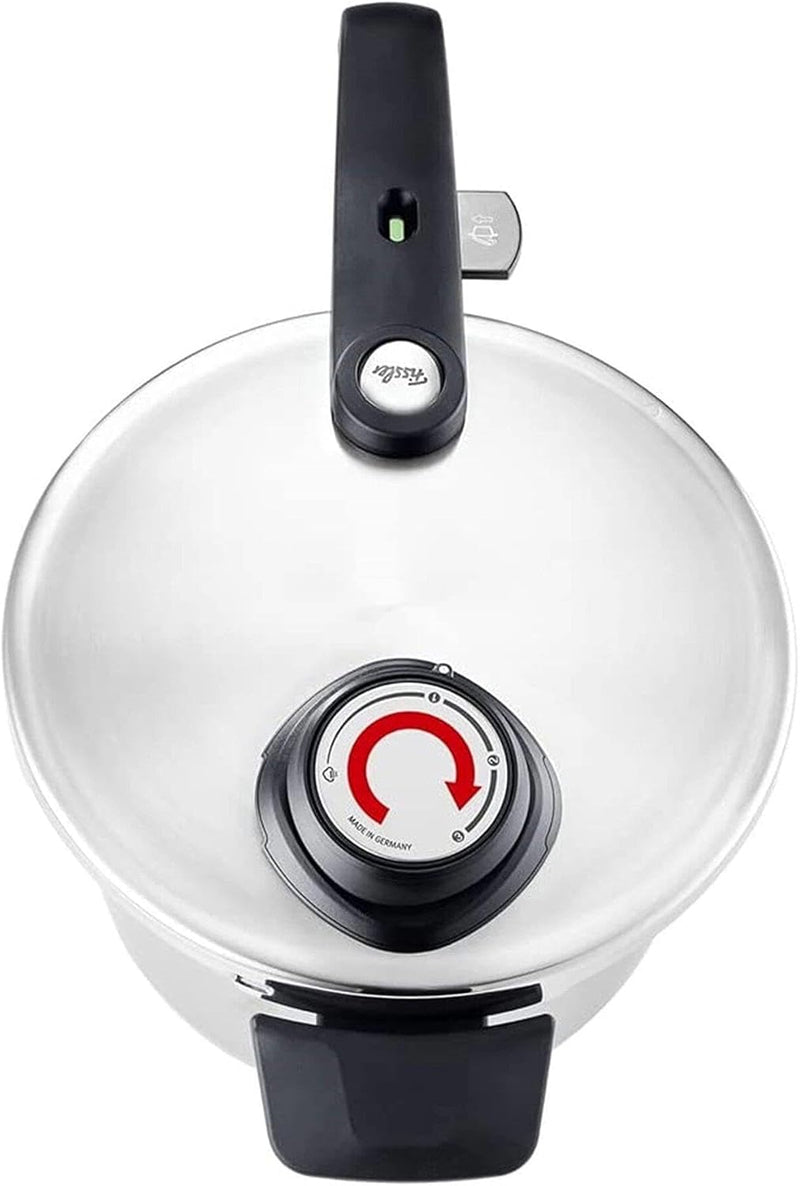 Fissler Vitavit Premium / Schnellkochtopf (6 L, Ø 22 cm) Edelstahl-Dampfkochtopf,4-Garstufen, inkl.