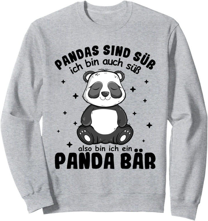 Panda Junge Mädchen Kinder Pandabär Pyjama Nachthemd Schlaf Sweatshirt