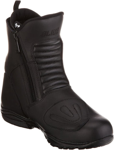 Protectwear halbhoher Motorradstiefel, Tourenstiefel, Allroundstiefel aus Leder mit 2 Reissverschlüs