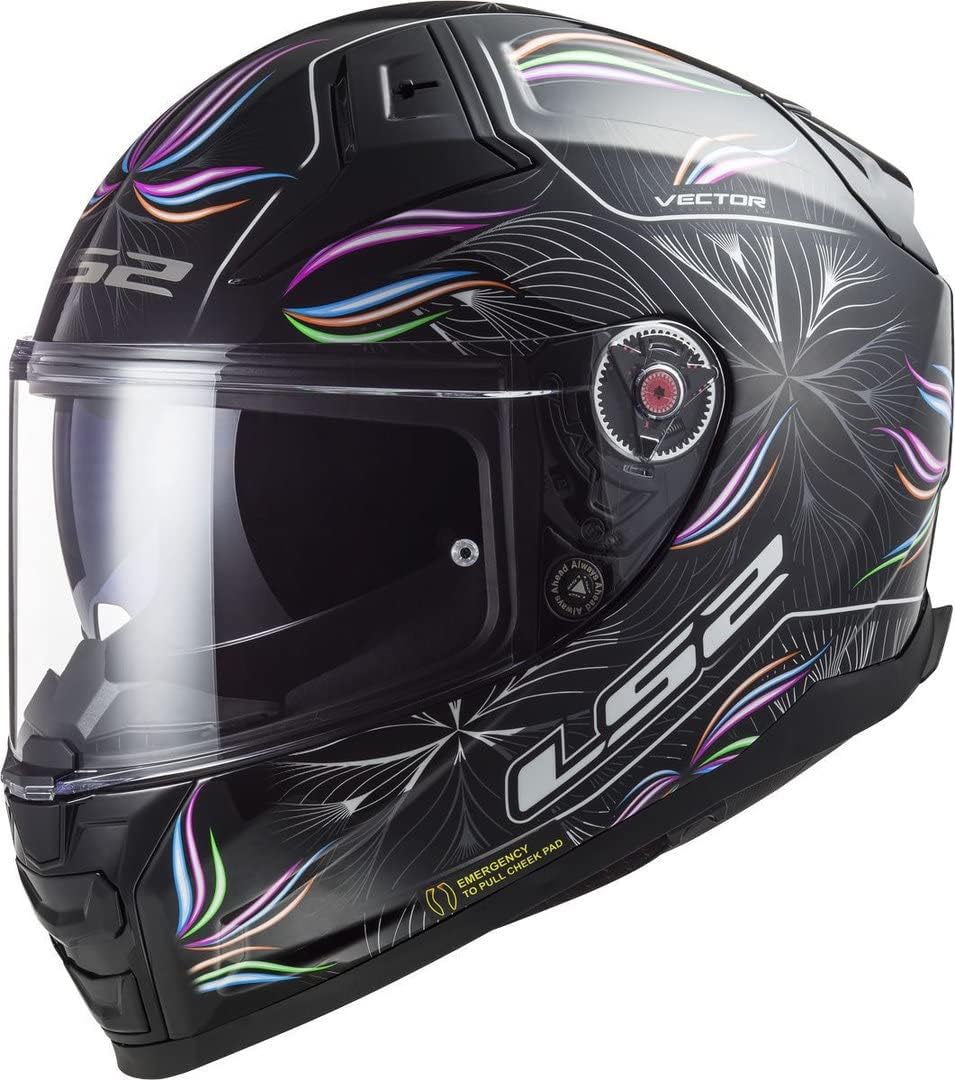 LS2, Integralhelme motorrad VECTOR II Tropical, black white M M black white, M black white