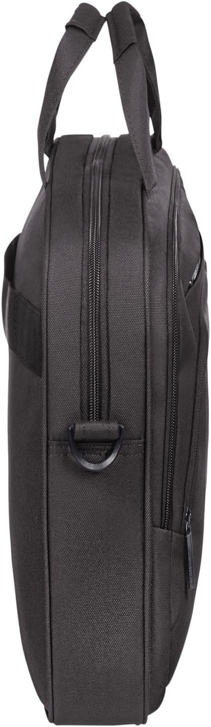 American Tourister at Work Aktentasche, 42 cm, 15 Liter, Black/Orange Schwarz (Black/Orange) M (15.6