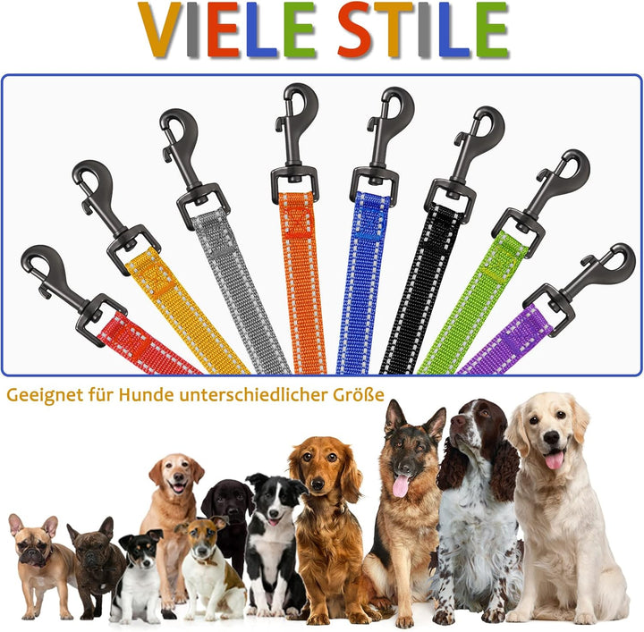 Demigreat Schleppleine für Hunde, 3m / 5m / 10m / 15m / 20m Robuste Lange Hundeleine Reflektierend T