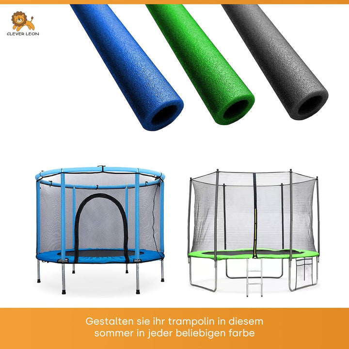 Schaumstoff Rohre Trampolin Stangenschutz Polster Für Trampolinstangen 90 cm Blau 16 Stk, Blau 16 St