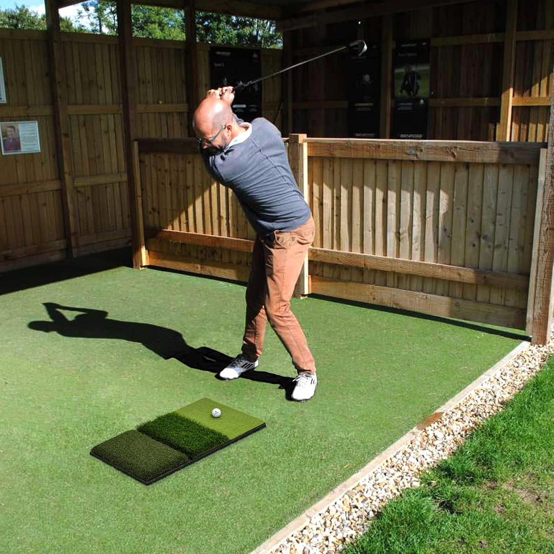 SAPLIZE Grosse Faltbare Golf-Schlagmatte, Enge Lie, Rough und Fairway für Driving, Chipping und Putt