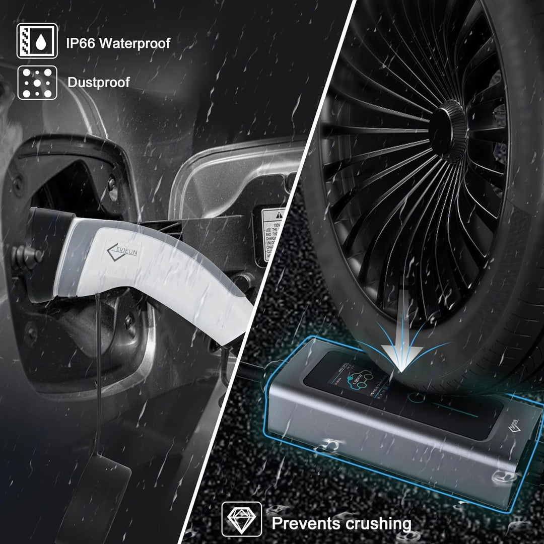 EVIEUN EV Ladekabel Typ 2 11 kW 3-Phasen 6-16 A 5 M, EV-Ladegerät Ladekabel CEE auf Typ 2 mit Allen