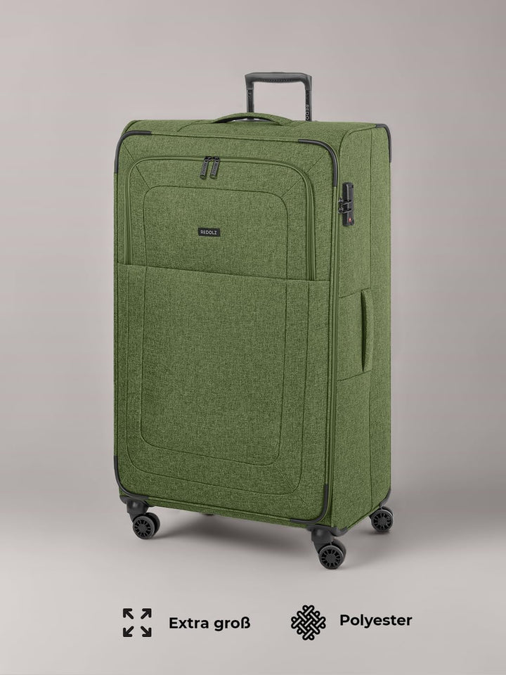 REDOLZ XL Jumbo 4-Rollen Koffer sehr gross 52 x 30 x 90 cm [Sondergrösse] Check-in Trolley mit TSA-S