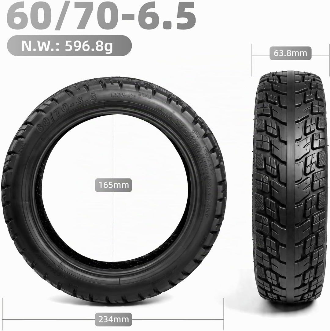 VOLOHAS 60/70-6,5 Schlauchloser Reifen für Xiaomi 5/5 Pro/5 Max, Tubeless Reifen mit Doppelte Stärke