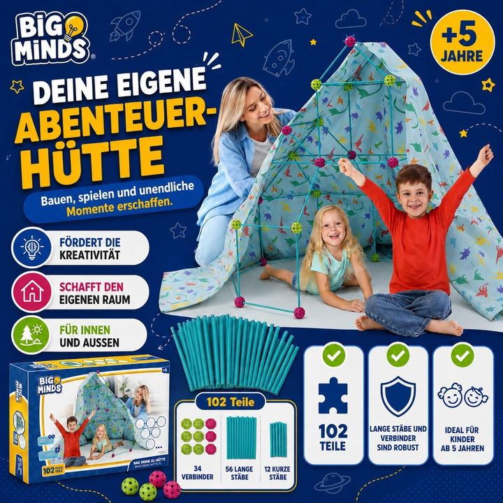 Party town Xtrem Projects - Höhle Bauen Kinder XL | Bausatz Kinder | Spielzeug Kinder 5 Jhare | Gart