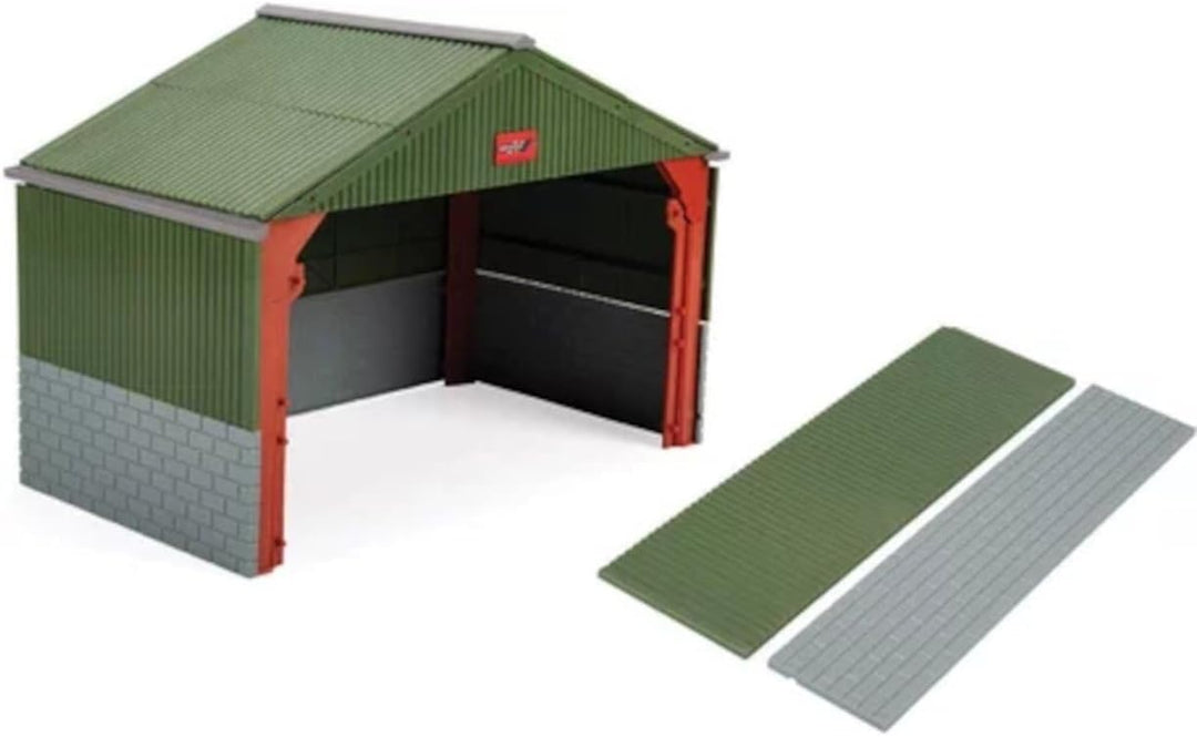 Britains Maschinenhalle, Spielzeugzubehör, Bauernhofspielzeug für Kinder, Traktorspielzeug, kompatib