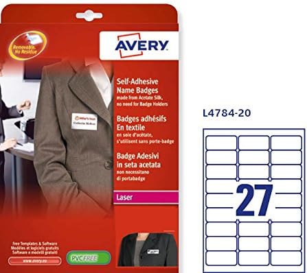 Avery L4784-20 Selbstklebende Namensschilder