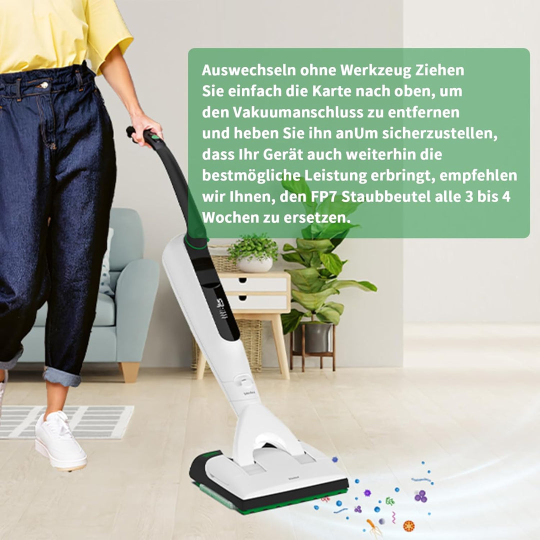 15 Stück Staubsaugerbeutel für Vorwerks Kobold VK7 FP7,Filtertüten für Vorwerk Akkusauger VK7 FP7,Er