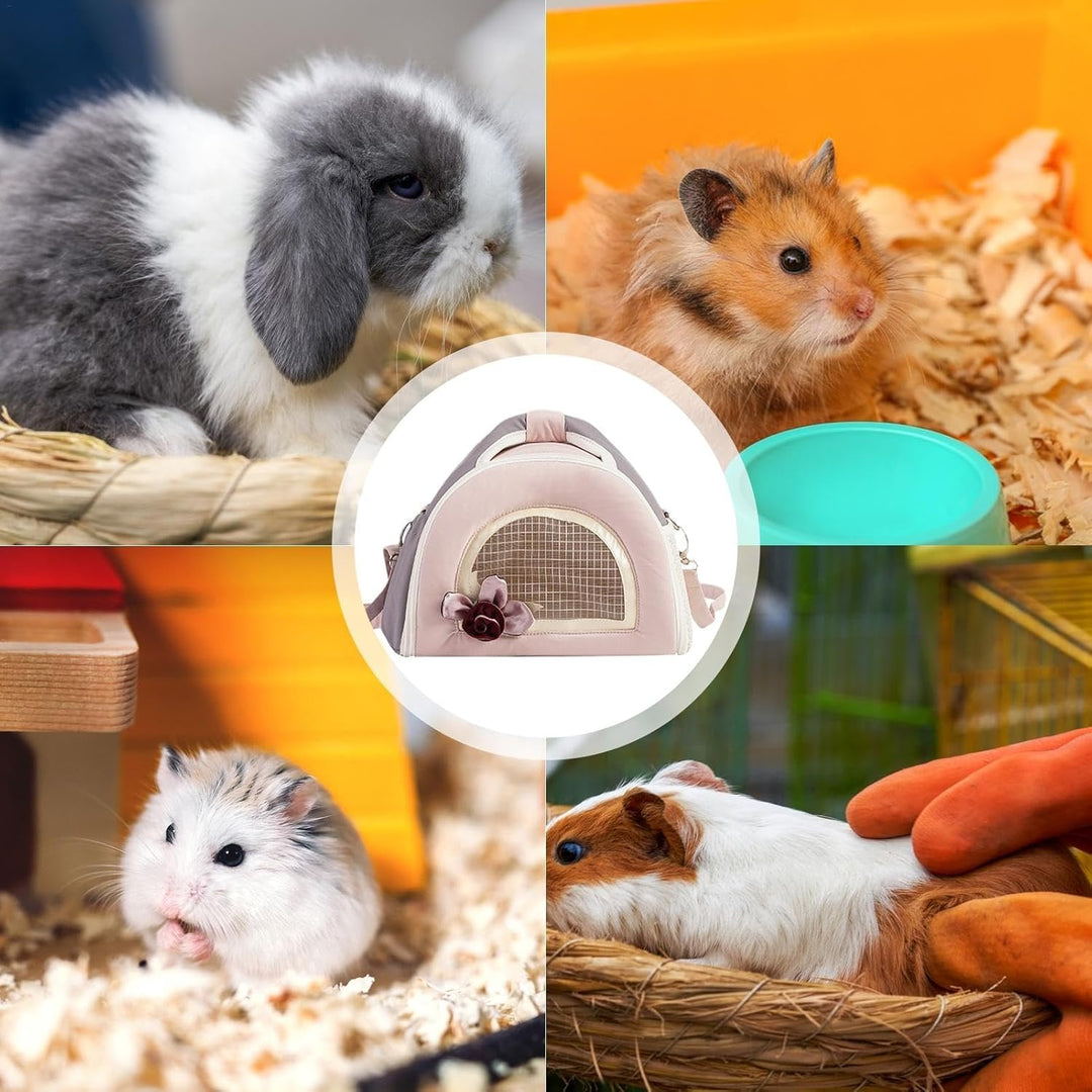 Transportboxen für kleine Hunde, Transportboxen für Kleintiere | Kaninchen-Reisetragetasche Tragetas
