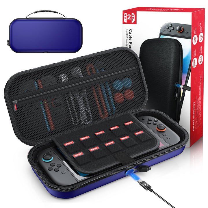 [Ladung Innen] Tragetasche für Nintendo Switch 2 (2025)/ Alle Switch 1 Konsole, Harte Tragbare Eva T