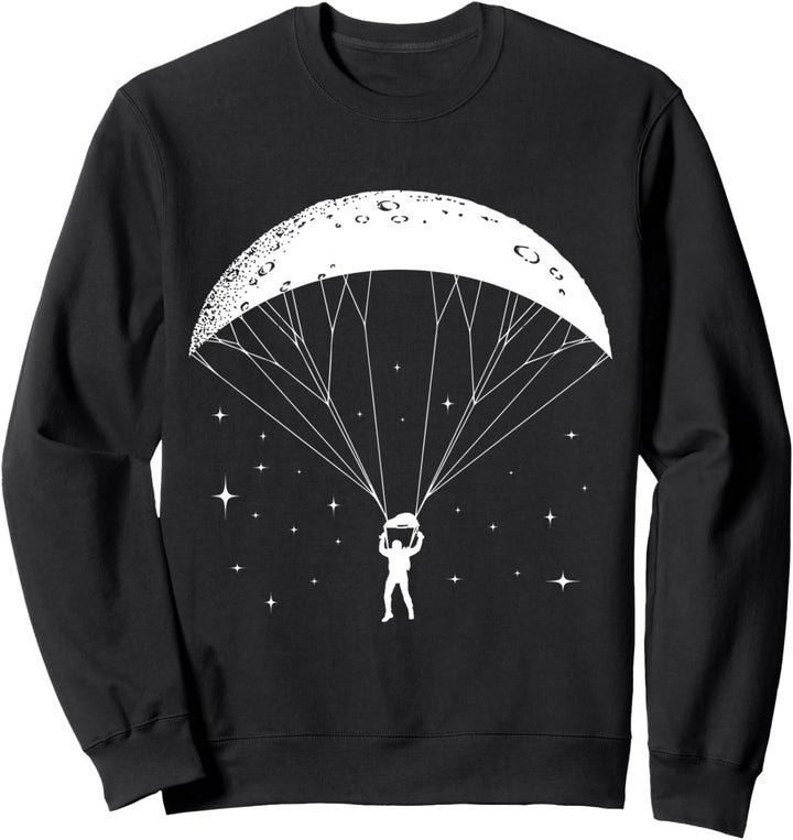 Mond Gleitschirm Paragleiter Sweatshirt