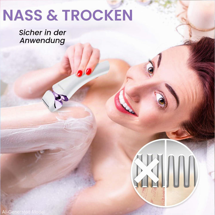 Elektrischer Rasierer für Frauen, Damenrasierer, Bikini-Trimmer, Körperhaarentfernung für Beine und