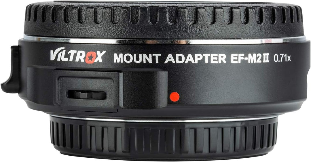 VILTROX EF-M2II Autofokus Objektivadapter 0,71x Fokalreduktor Booster Adapter für Canon EF Mount Obj