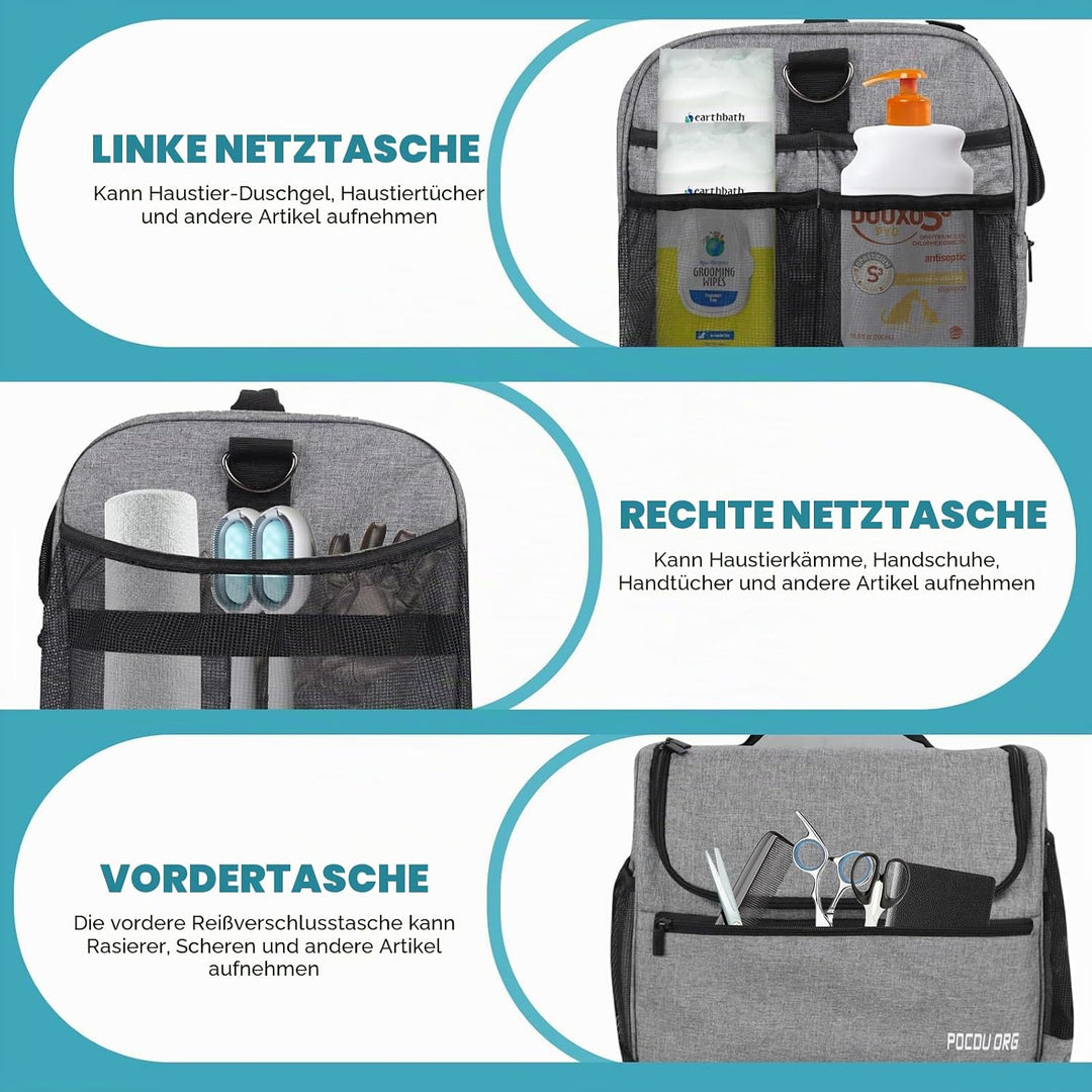 POCDUORG Tragetasche für Haustierpflege-Zubehör, kompatibel mit Oneisall/Neabot Hundepflegesauger, g