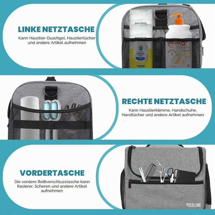 POCDUORG Tragetasche für Haustierpflege-Zubehör, kompatibel mit Oneisall/Neabot Hundepflegesauger, g