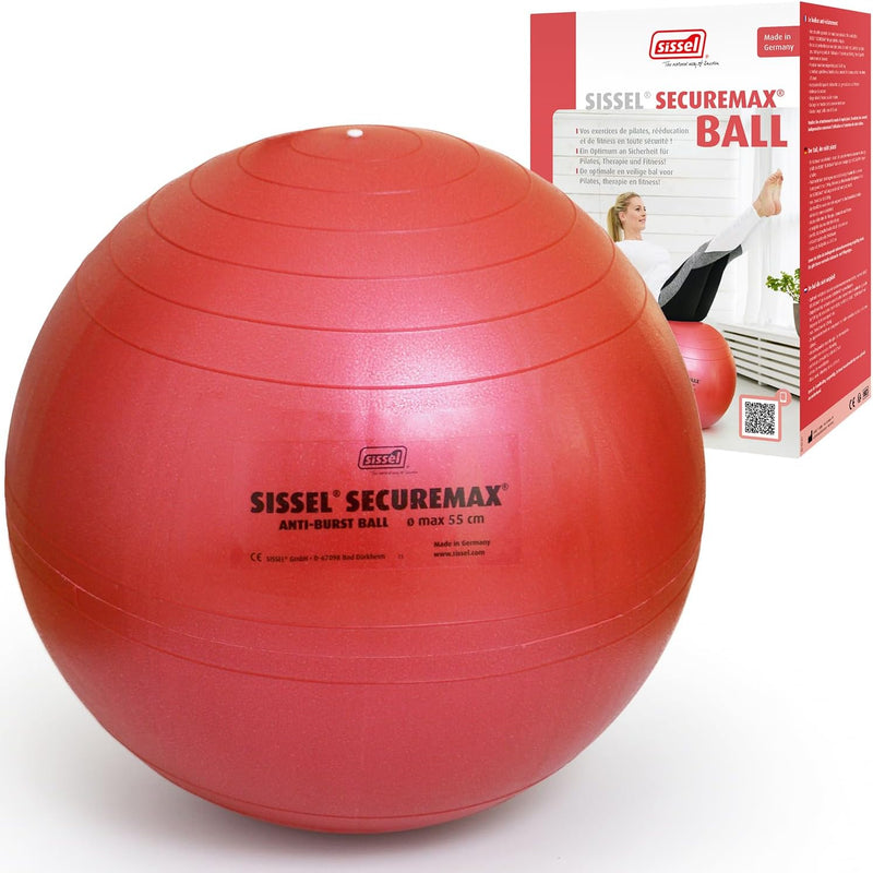 Sissel SECUREMAX Gymnastikball | Belastung bis 500 kg | 100% PVC & recyclebar | Für Fitness & Therap