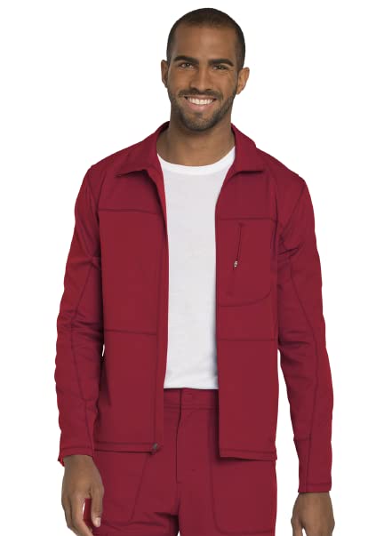 Dickies Dynamix DK310 Herren-Schlupfkasack, mit Reissverschluss vorne 5XL Rot, 5XL Rot