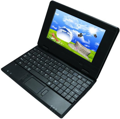 Bigmachine 7 Zoll tragbarer Mini-Computer Laptop PC Netbook für Kinder Android 12 Quad Core 32 GB Wi