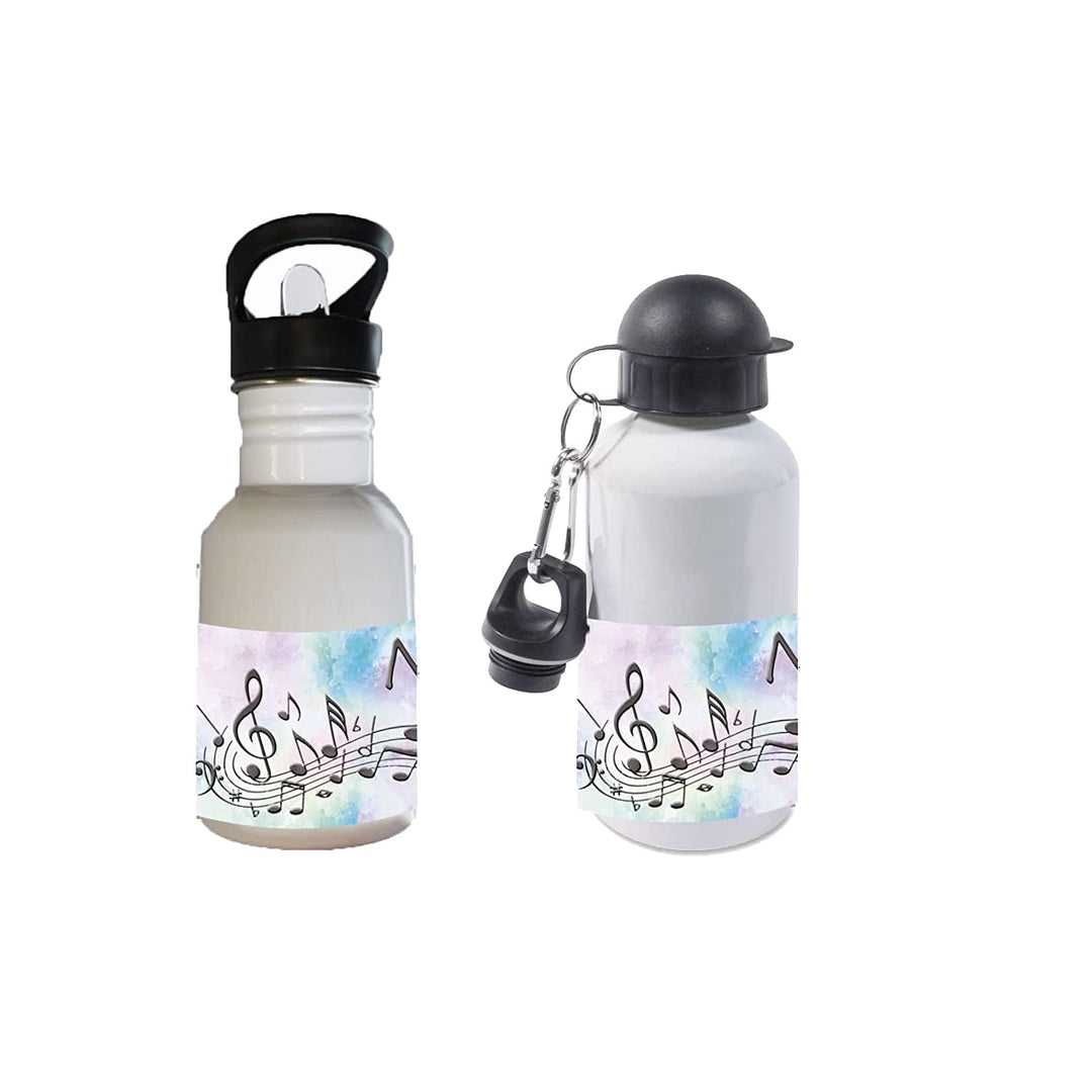 Trinkflasche mit Name/wahlweise 400ml, 500ml oder 600ml + Schriftwahl für Name + Edelstahl oder Alum