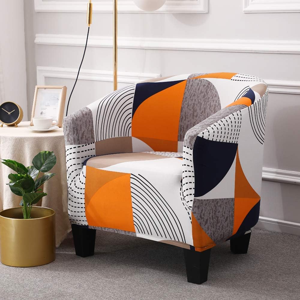 TOPCHANCES Sofabezug, Cabrio, Bedruckt, geometrisches Muster, für Sofa, Relax Club, Badewannensessel