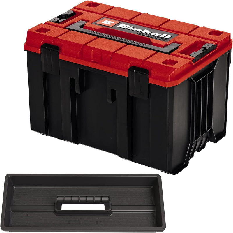 Original Einhell E-Case M Systemkoffer (max. 90 kg, universelle Aufbewahrung und Transport von Zubeh