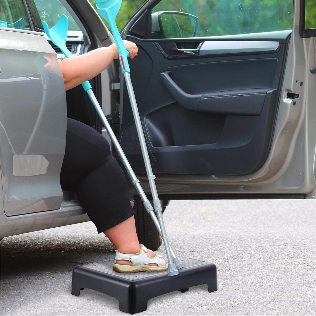 Tritthocker - Trittsteighilfe - Leichte Stehleiter 180kg Belastbar Mobilitäts- & Seniorenhilfe Für H