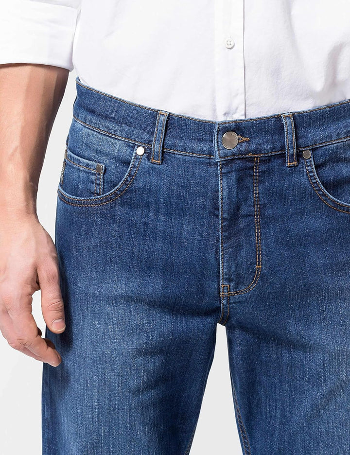 BRAX Herren Style Cooper Fancy Five-Pocket-Hose in Marathon-qualität 01Hose 33W / 36L Regular Blue,