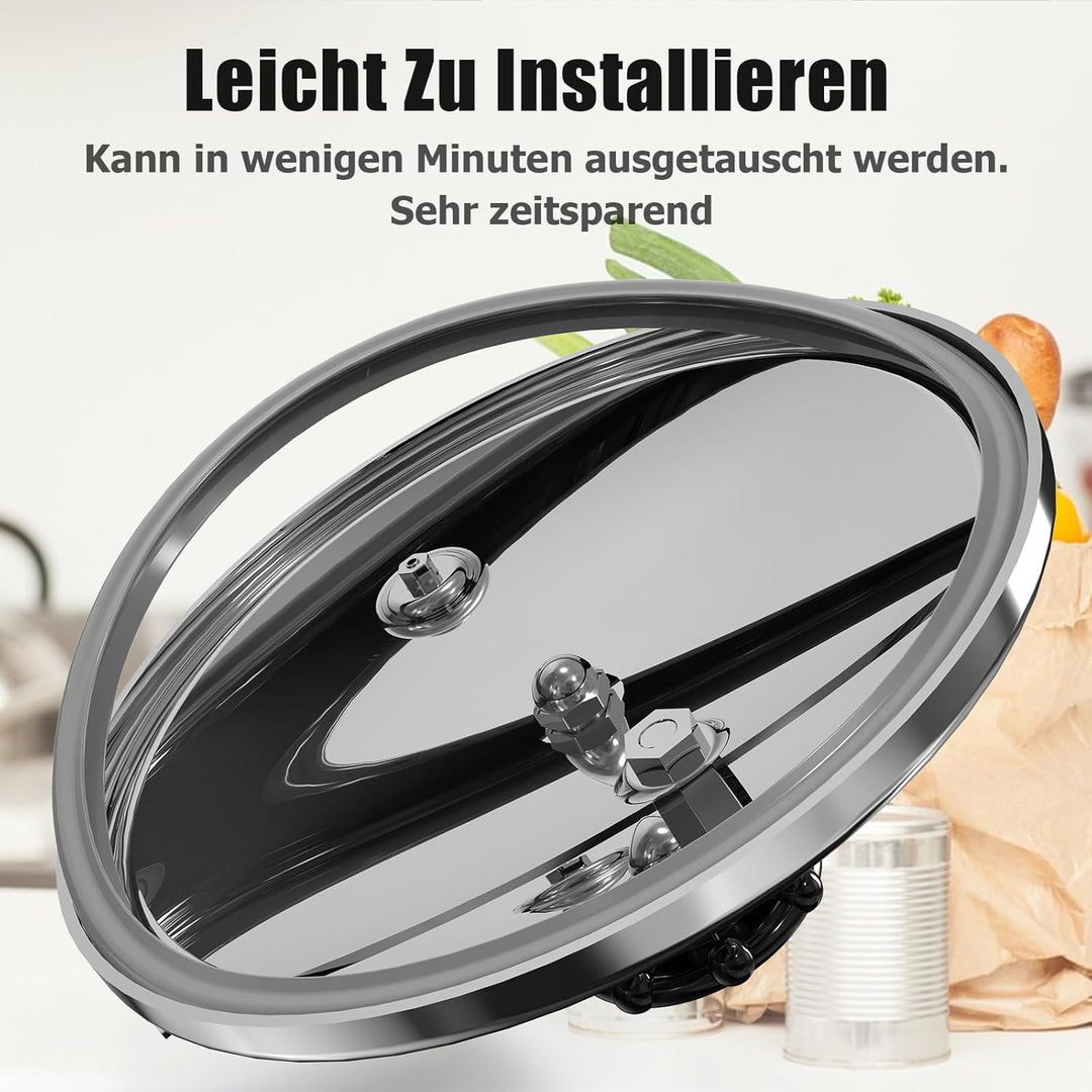 Ancable Schnellkochtopf Dichtungsring 22cm für WMF, 2 Stück Ersatzteil Dichtungsring für WMF und Sil