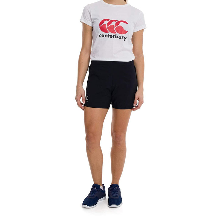 Canterbury Damen Woven Gym Training Shorts 6 Schwarz, 6 Schwarz