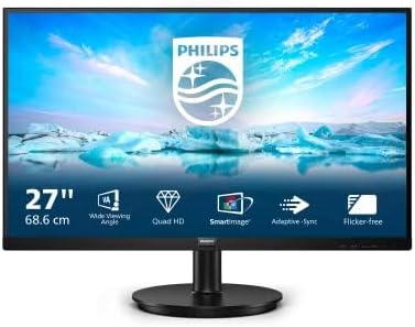 Philips 275V8LA - 27 Zoll QHD Monitor, Lautsprecher, FreeSync (2560x1440, 75 Hz, DisplayPort, HDMI)