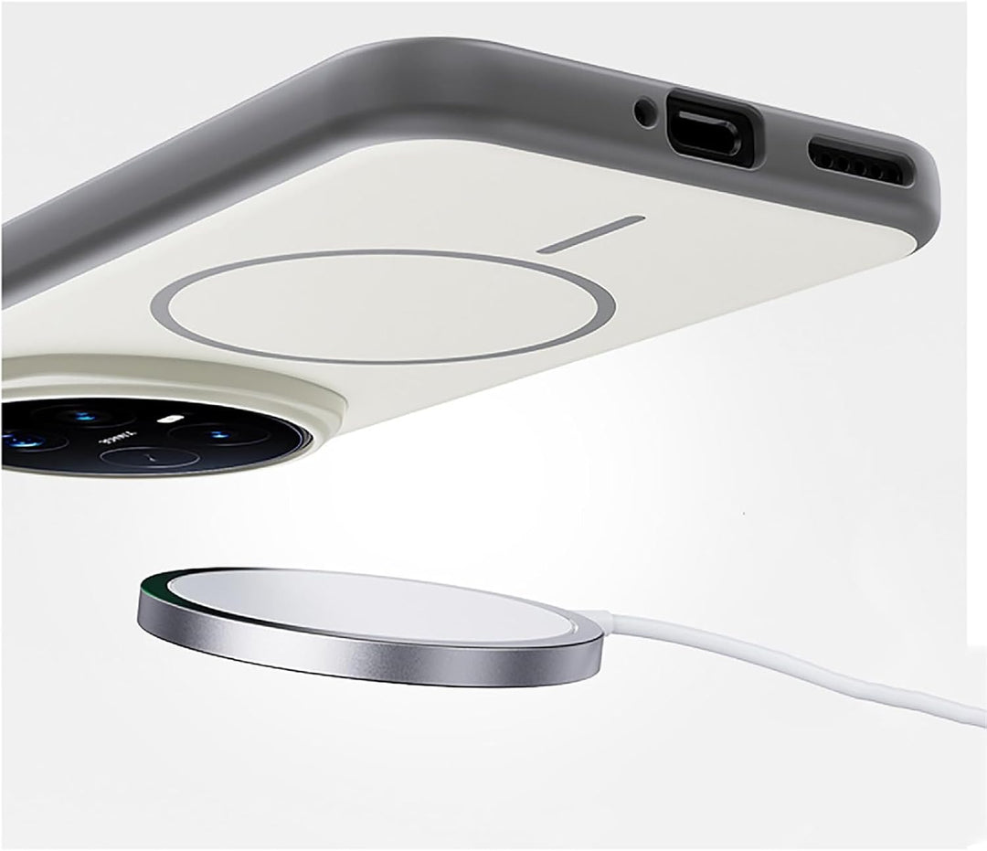 GIOPUEY Magnetische Handyhülle für Honor Magic 8 Pro Hülle, Case Kompatibel mit MagSafe, Matte PC Zu