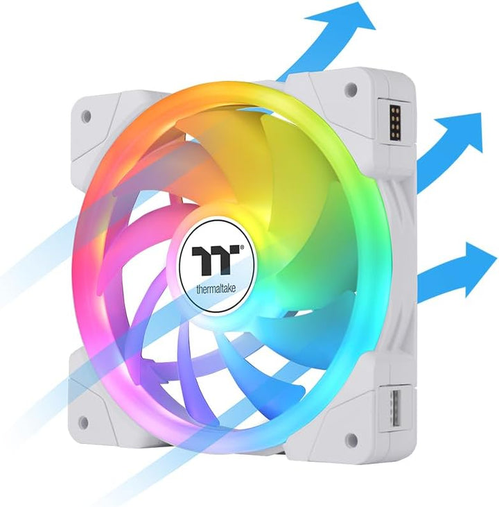 Thermaltake SWAFAN EX14 ARGB PC Cooling Fan White TT Premium Edition 3 Fan  Pack 140mm Weiss, 140mm
