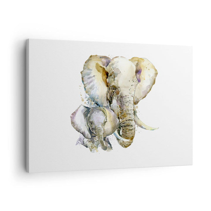 Bilder auf Leinwand Elefanten tier safari afrika Leinwandbild 70x50cm Wandbilder Dekoration Wohnzimm