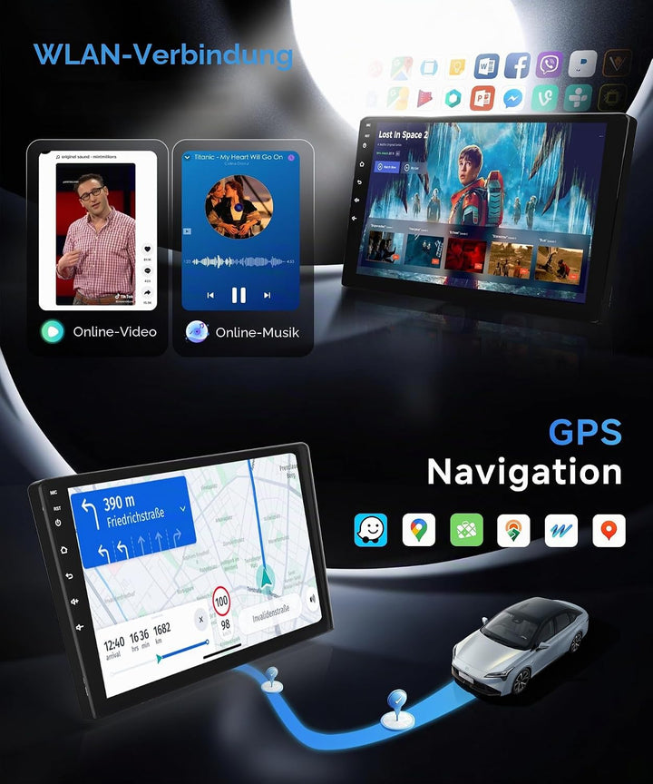 8 Core 6+128G Android Autoradio für Audi A4 S4 RS4 B6 B7 8E 2000-2009 9 Zoll Radio Auto mit Carplay