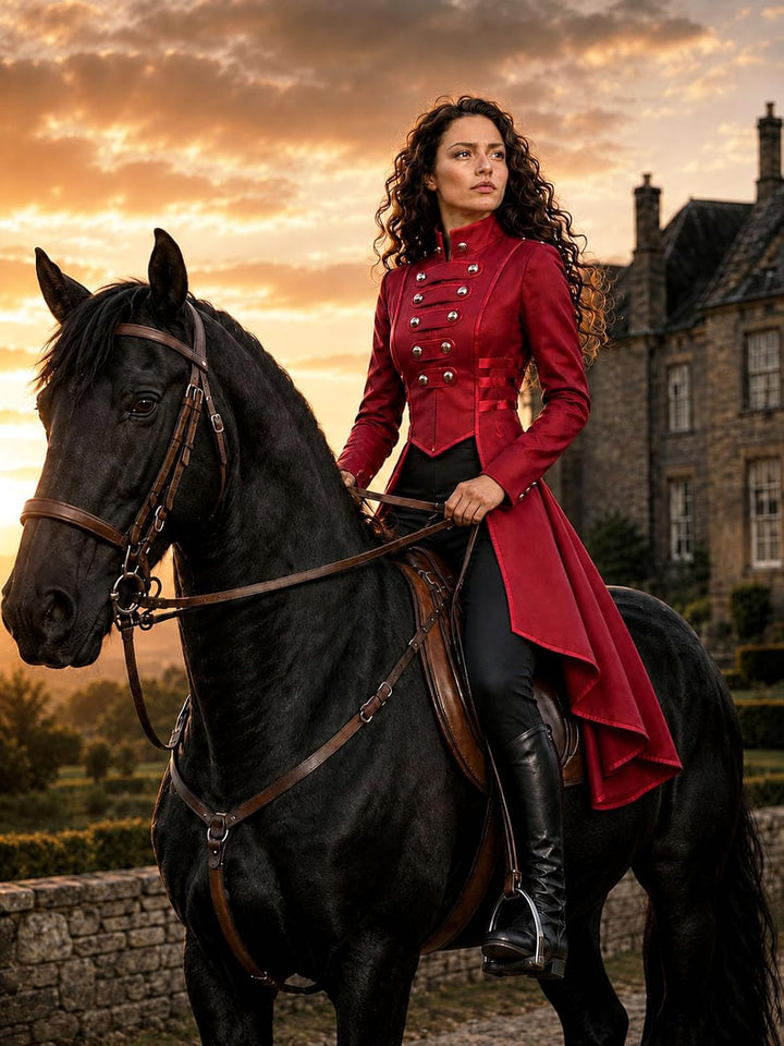 Damen Steampunk Vintage Frack Jacke Unregelmässiger Saum Gothic Kleidung Viktorianischer Gehrock Lan
